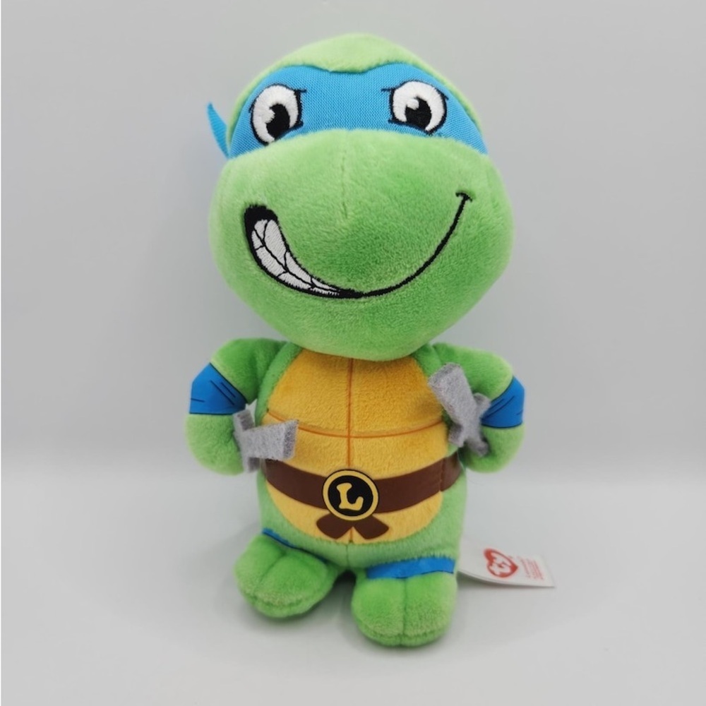 2017 Ty Beanie Baby 'Leonardo' the Teenage Mutant Ninja Turtle (6 inch) - No Tag
